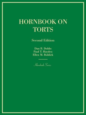 cover image of Hornbook on Torts